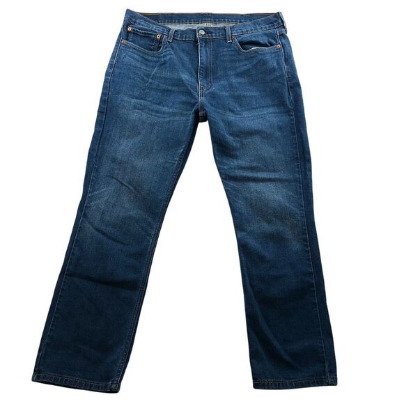 Levi's Men's Jeans Size 38x32 514 Straight Classic Blue Denim Casual Pockets - Picture 1 of 15
